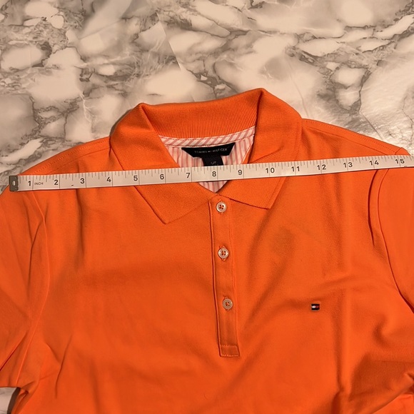 BRAND NEW! - Tommy Hilfiger Pique Polo - Peach/Orange - size S - Picture 7 of 7